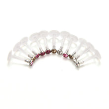 Punk Bar Acrylic Crystal Stud Monroe Bar Labret Lip Ring anel Stud Piercing Body Jewelry 10PCS Bag  SM6