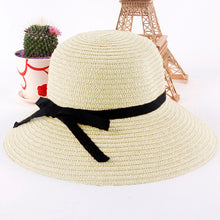 Sun Hat Women's Foldable Straw Hats Beach Headwear 2 Colors  SM6
