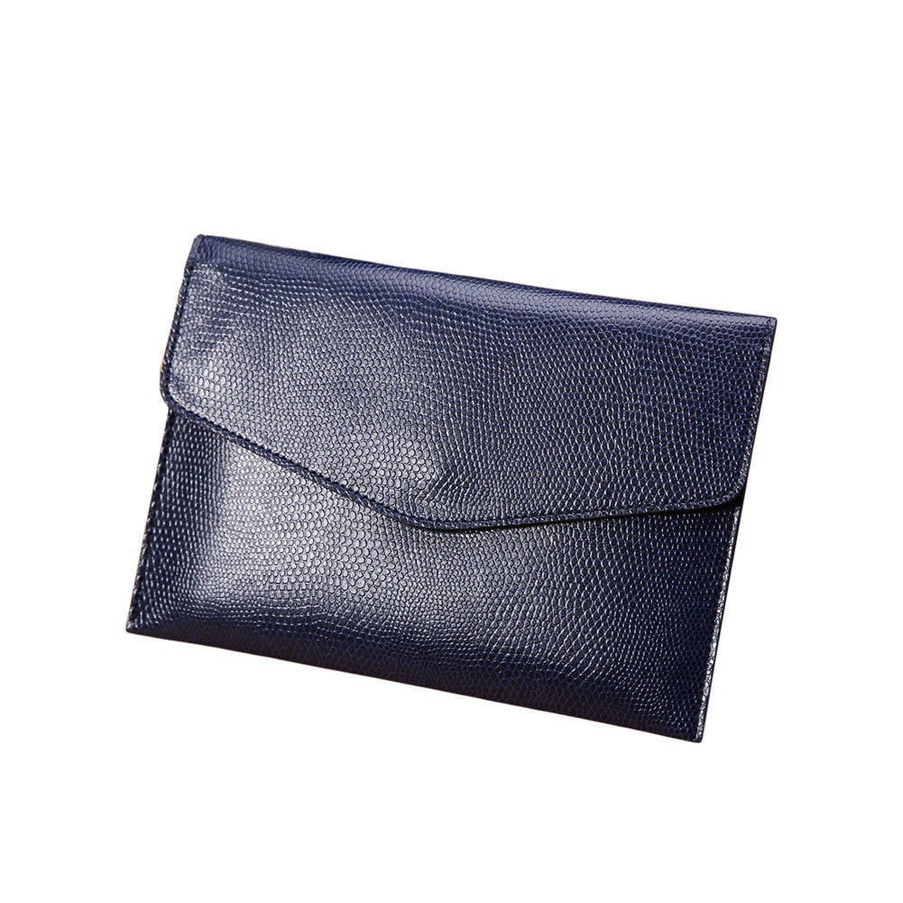 Women Men Mini Clutch Wallet PU Leather Clutch Bag With Business Small Card Holder Clutch Coin Purse Blue Clutches SM6