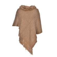 Women Poncho Knit Cloak Coat Batwing Cape Ladies Hooded Sweater Outwear Knitwear Top SM6