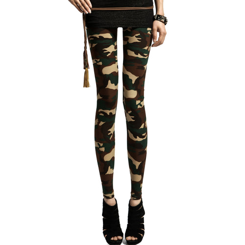 Casual Military Denim Trousers Tight Elastic High Waist Camouflage Pencil Pants Army Women Pants for Women SM6