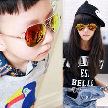New Girls Boys Metal Frame Mirror Lens Sunglasses Square Eyeglasses Eyewear For Kids PY6 SM6