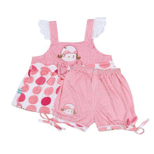 New Girls Printed Cute Baby Sleeveless Halter Polka Dot DressPants Cotton Clothes 1-3 Year SM6