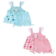 New Girls Printed Cute Baby Sleeveless Halter Polka Dot DressPants Cotton Clothes 1-3 Year SM6