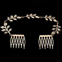 Hair Accessories Gold Leaf Chain With Comb Head Headb s For Women Girl Lady SM6