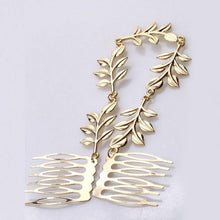 Hair Accessories Gold Leaf Chain With Comb Head Headb s For Women Girl Lady SM6