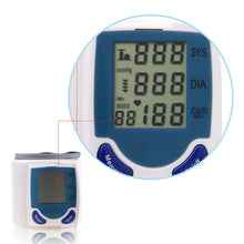New Health Care Wrist digital lcd Blood Pressure Monitor Automatic Tonometer Meter For Measuring Pulse Rate PY7 SM6
