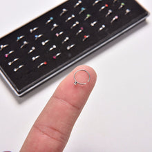 Stainless Steel Nose Open Hoop Ring Nose Ring Piercing Nose Studs with Box Body Piercing Jewelry 40pcs 0r 18pcs SM6