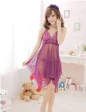 Women Lingerie Set Dress Women Nightwear Underwear Sleepwear   G-string Babydoll Black Red Purple SM6