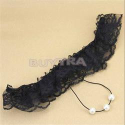 Women's Open Crotch Lace Thong with Pearls G String Sexy Beading Panties Massaging Underwear Erotic Lingerie Sex Toy SM6