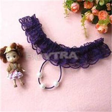 Women's Open Crotch Lace Thong with Pearls G String Sexy Beading Panties Massaging Underwear Erotic Lingerie Sex Toy SM6