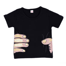 Kids Clothes Girls Boys Hand Printed 3D Effect Funny T-shirts Child Tops Tee Shirts SM6
