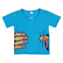 Kids Clothes Girls Boys Hand Printed 3D Effect Funny T-shirts Child Tops Tee Shirts SM6