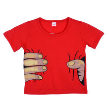 Kids Clothes Girls Boys Hand Printed 3D Effect Funny T-shirts Child Tops Tee Shirts SM6