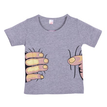 Kids Clothes Girls Boys Hand Printed 3D Effect Funny T-shirts Child Tops Tee Shirts SM6