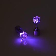 New LED Flashing Light Up Earring Bling Dance Party Disco Ear StudsSM6