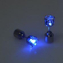 New LED Flashing Light Up Earring Bling Dance Party Disco Ear StudsSM6