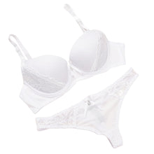 Lace Lingerie Bra Set Women Sexy Bra Set Push Up Ultra-thin Bras And Underwear Sets Plus size Adjustable Bra And Thong Set SM6
