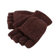 New Men Women Gloves Warm Half Finger Flip Knitted Mittens Glove 6 ColorsSM6