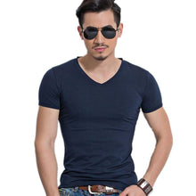 Mens Tops Tees Short Sleeve t shirt Man Men's T-shirt men's  v neck T shirt men SM6