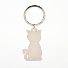 Metal cat keychains key rings animal key chains personalized car key holder pendant women bag charms key ring SM6