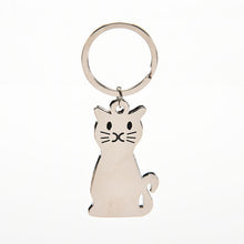 Metal cat keychains key rings animal key chains personalized car key holder pendant women bag charms key ring SM6