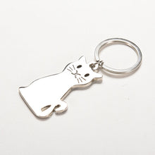 Metal cat keychains key rings animal key chains personalized car key holder pendant women bag charms key ring SM6