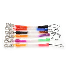 Retractable telephone cord key chain mobile phone chain plastic keychain tool elastic rope rope SM6
