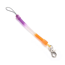 Retractable telephone cord key chain mobile phone chain plastic keychain tool elastic rope rope SM6