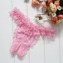 New Sexy Lingerie Women Lace Open Crotch Panties Knickers Briefs G-string Thongs Underwear Intimates SM6