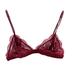 Sexy Transparent Bralet Lace Bralette Crop Top Bra Unpadded Wireless Brassiere See Through Intimates Camis For Women SM6