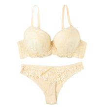 Sexy Women Lace Embroidery Bra Set Underwire Push Up Bralette Thong Bottom Underwear Set Lingerie Suits Ropa Interior Mujer SM6
