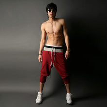New Special Men Pants Men's Large Size Trousers Casual Calf-Length Jogger Pants Low Crotch Harem PantsSM6