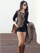 women's shirt Long Sleeve Shirt Women Leopard Print Loose Blouse High Street Tops camisas feminina SM6