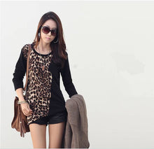 women's shirt Long Sleeve Shirt Women Leopard Print Loose Blouse High Street Tops camisas feminina SM6