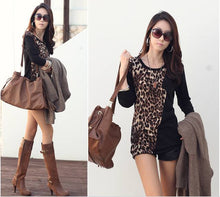 women's shirt Long Sleeve Shirt Women Leopard Print Loose Blouse High Street Tops camisas feminina SM6