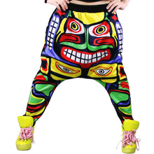 New Street Women Face Drop Croth Baggy Trousers Hip Hop Small Feet Dance Harem Pants SM6