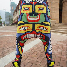 New Street Women Face Drop Croth Baggy Trousers Hip Hop Small Feet Dance Harem Pants SM6