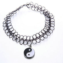 New Stretch Tattoo Choker Torques Necklace Elastic Pendant Necklaces Funky Lady GiftSM6