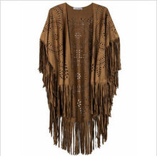 Design Coat Shawl Beige Cream Floral Cut Out Asymmetric Fringe Tasseled Kimono Cover SM6