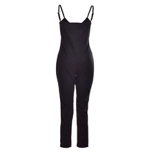 Women jumpsuit Solid Color Sleeveless Simple   Elegant Bodycon Playsuit SM6
