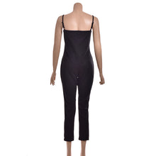 Women jumpsuit Solid Color Sleeveless Simple   Elegant Bodycon Playsuit SM6