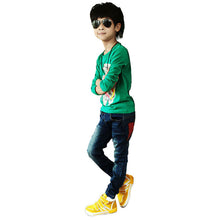 New Toddler Kid Cool Boy Jeans Denim Blue Close-fitting Pant Trousers 2-7Y Child SM6
