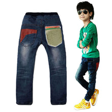 New Toddler Kid Cool Boy Jeans Denim Blue Close-fitting Pant Trousers 2-7Y Child SM6