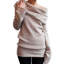 Women Casual Long Sleeve Knitted Sweater Sexy Sweaters Blusas Ladies Plus Size Women Pullover Tops SM6