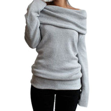 Women Casual Long Sleeve Knitted Sweater Sexy Sweaters Blusas Ladies Plus Size Women Pullover Tops SM6