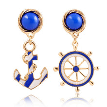 Vintage Brincos Gold Anchor Earrings Cute European   American Personality Drop Earings Women's Jewelry SM6