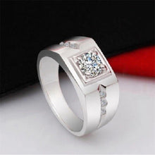 Vintage Chic Engagement Men Wedding Finger Rings Crystal Men Rings Jewelry Gifts S  SM6