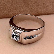 Vintage Chic Engagement Men Wedding Finger Rings Crystal Men Rings Jewelry Gifts S  SM6