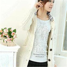 Cardigan Women Full Sleeve Long Loose Knitted Cardigans Hooded Sweater For Young Lady SM6